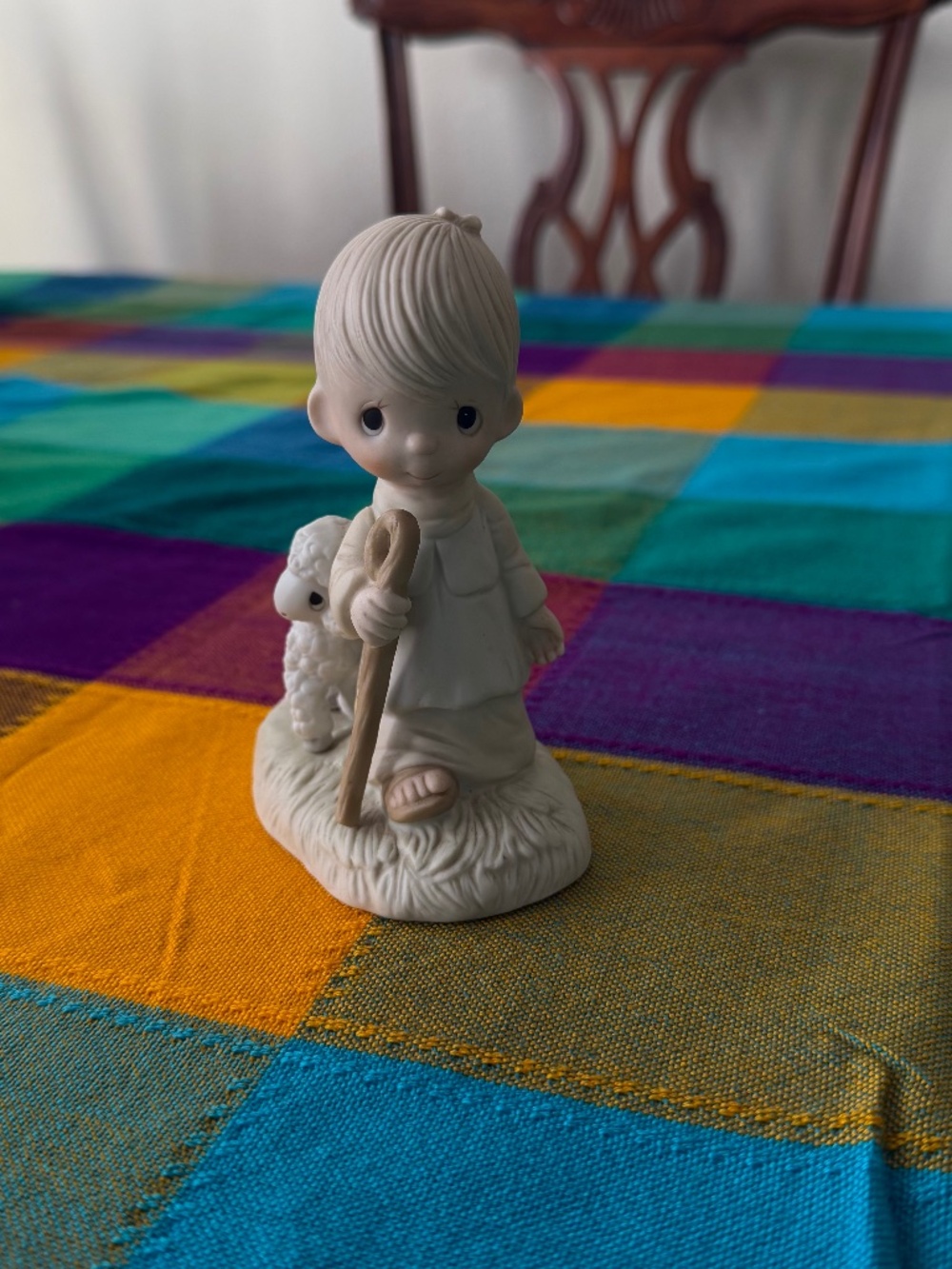 Precious Moments Collectible Figurine Johnathan & David "He Leadeth Me" 1977